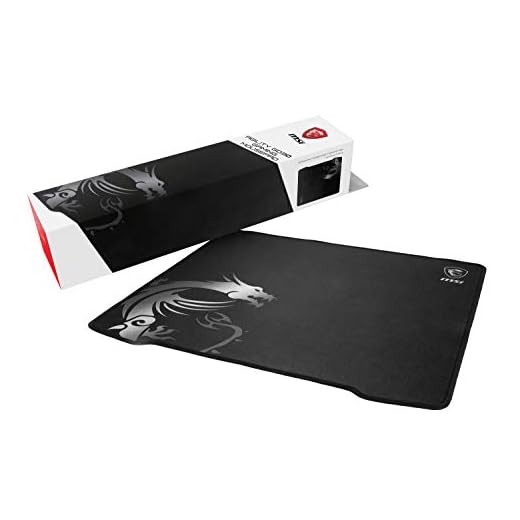 MSI Mouse pad para jogos ultra suave, superfície têxtil de baixa fricção, base de borracha natural, toque confortável, antiderrapante (Agility GD30)