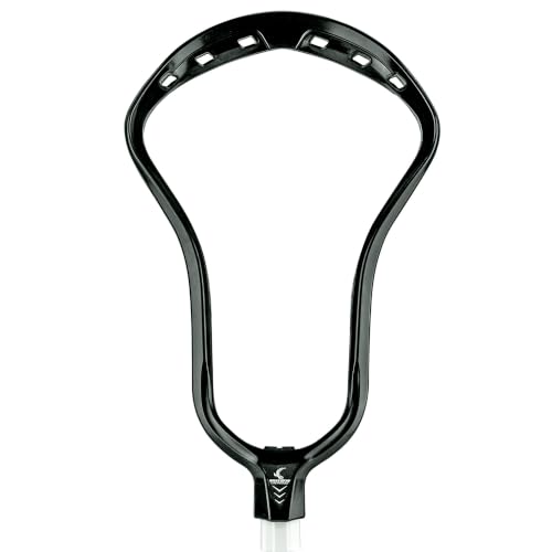 Silverfin Camber Lacrosse Head Unstrung for Men Attack/Midfield (Black)