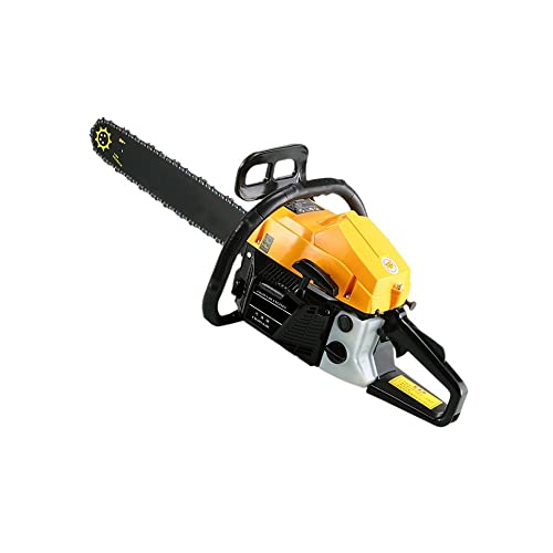 Motosierra de gasolina de 2 tiempos, 7000W, 14300RPM, 20 pulgadas, 75CC, con 58 cilindros de doble barrido y tanque de combustible transparente