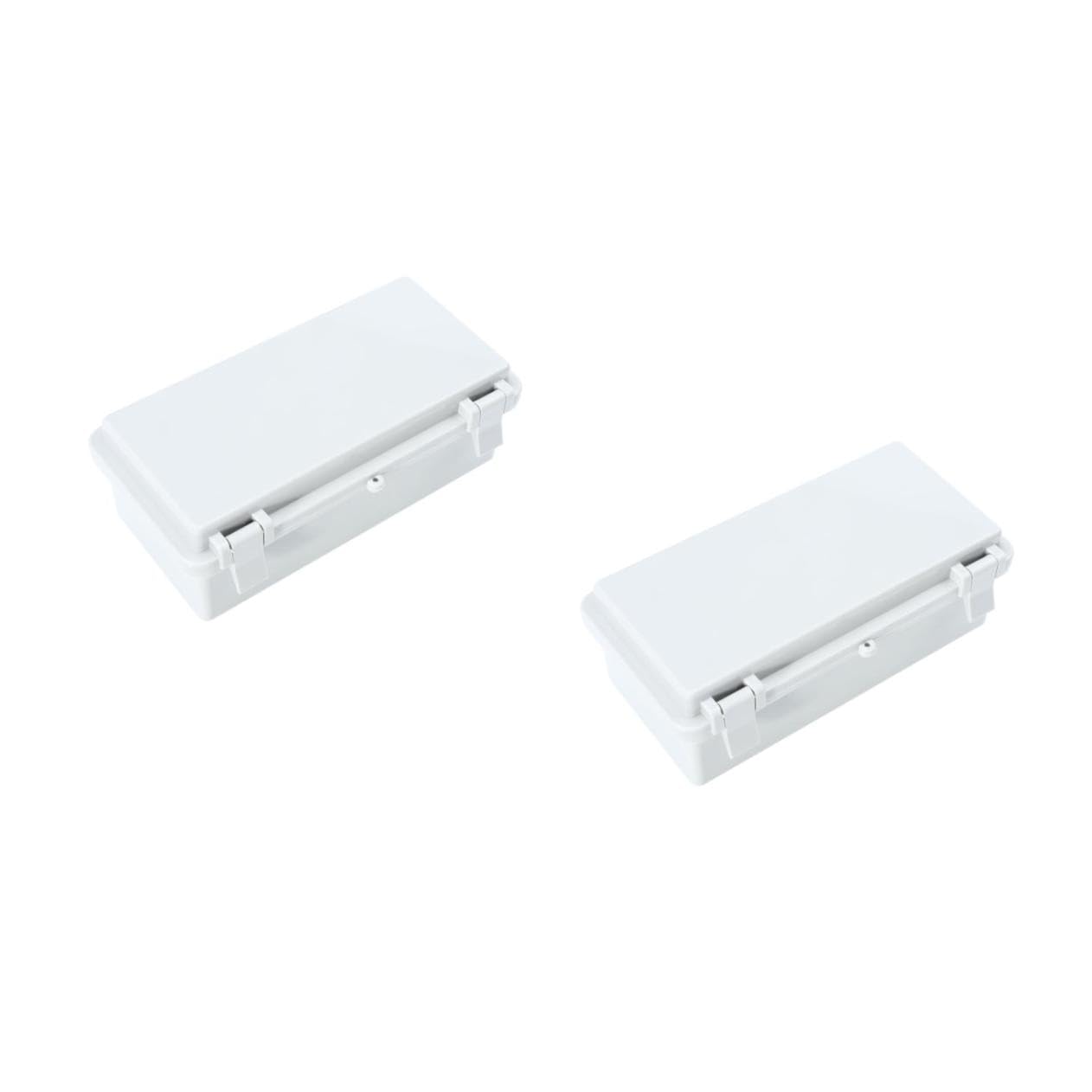 Angoily 2 Pz Scatola di giunzione tappo multi scatole derivazione esterne scatole elettriche scatola derivazione scatole di giunzione scatole di connessione resistenti alle intemperie AbS