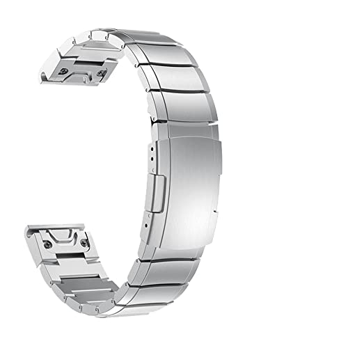 Bracelet en acier inoxydable de qualité supérieure compatible Garmin Fenix 6 7 5Plus