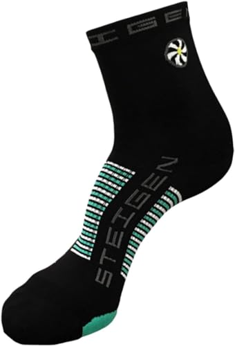 SPORTBR - Meia Steigen Cano Médio - Black - Tecnologia Anti-Bolhas, Cano Médio, Par de Meia Para Esp