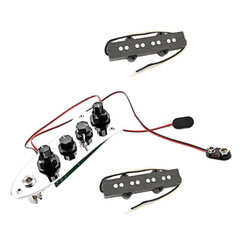 HEMOTON 4-string Jb Bass Pickup Iron Pickup Set Bass Construction Improve Sound Essential for Musicians and Bands
