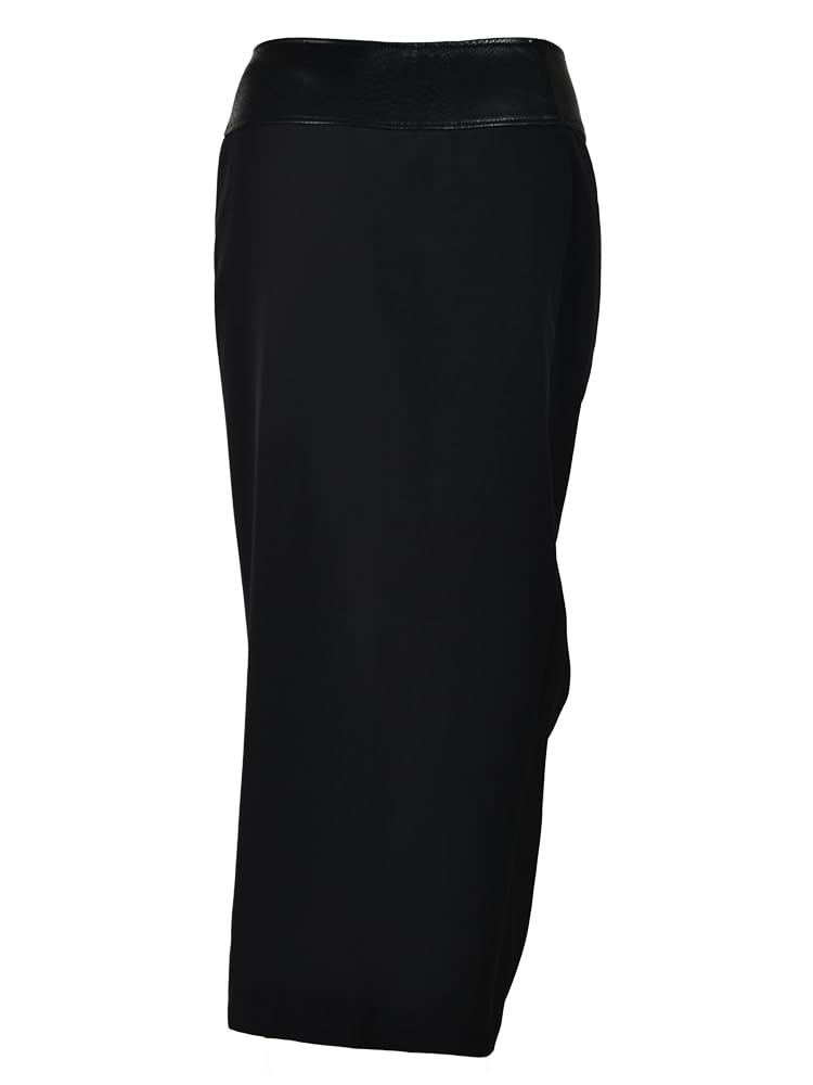 Falda Cuero Mujer Falda de Medio Cuerpo Plisada Irregular Cuero PU Negro Cintura Alta for Mujer Moda Primavera otoño