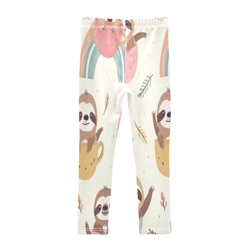 Toddler Girls Leggings Printed Yoga Pants Leggings Yellow Blue Cup Koala for Kids2