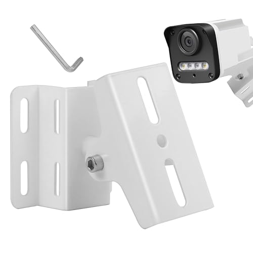 Soporte Camara Vigilancia, Montaje Pared y Techo para Cámara Seguridad, Ajustable y Resistente, Metálico Accesorios Soporte Cámara Interior y...