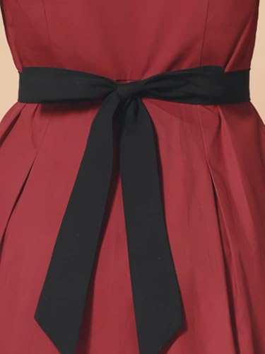 Image of Allegra K Women's Vintage Button Down Shirt Dress Notch Lapel Short Sleeve Belted Office Mini Short Dresses
