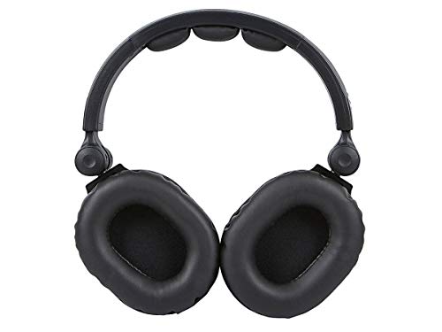 Image of Monoprice 108323 Premium Hi-Fi DJ Style Over-The-Ear Pro Headphone, Black