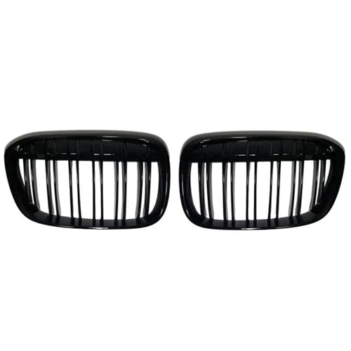Grille avant double ligne noir brillant pour BMW X1 F48 style moderne