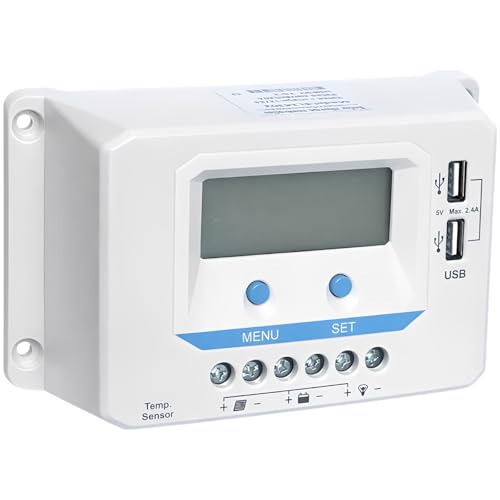 Régulateur de charge solaire 12V/24V automatique pour l'autonomie électrique en RV hors réseau
