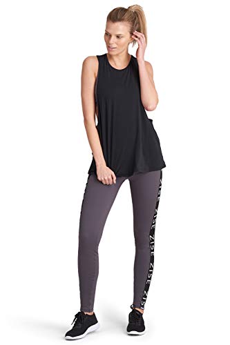 Zise Women's Standard Emmy Twist Back Tank Top, Black, Extra Small