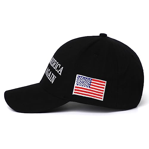 MAGA Hat Trump 2024,Embroidered Make America Great Again Donald Trump Slogan Hat and American Flag Adjustable Baseball Cap - Image 4