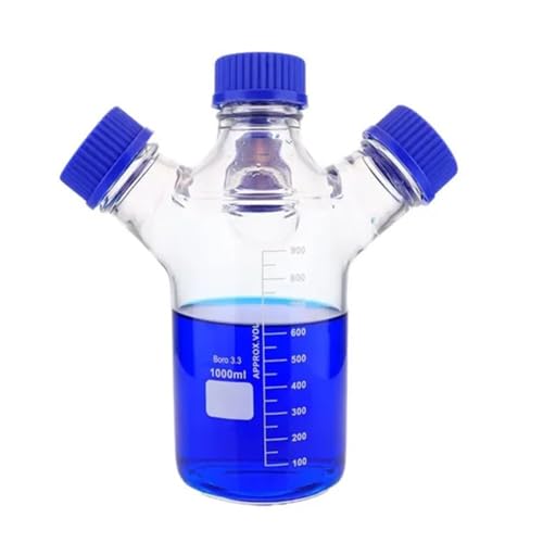 Flacons de laboratoire pour phase mobile de 250ml à 2000ml avec bouchon à vis marron