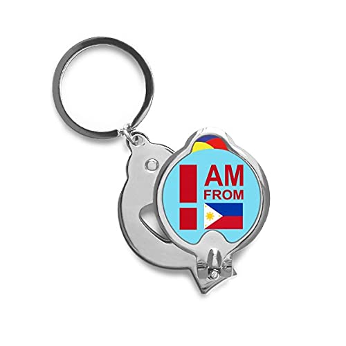 I Am from Philippines Art Deco Gift Fashion Nail Clippers Sharp Fingernail Stainless Steel Cutter