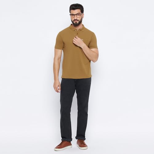 Image of NEVA Men's Regular Fit Half Sleeve Polo Neck T-Shirt with Chest Pocket