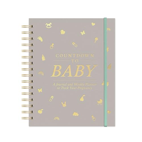 Image of Studio Oh! Countdown to Baby Pregnancy Journal for Women - Hardcover Guided Journal & Daily Planner, 144 Pages, Weekly Planner, To-Do List & Tracker, 6 Tabbed Divider Pockets, 100 gsm Paper [Unknown Binding] [Unknown Binding] [Unknown Binding] [Unknown Binding]