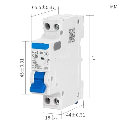 Éviter les surcharges avec le disjoncteur différentiel RCBO NXBLE-40 6A - 2