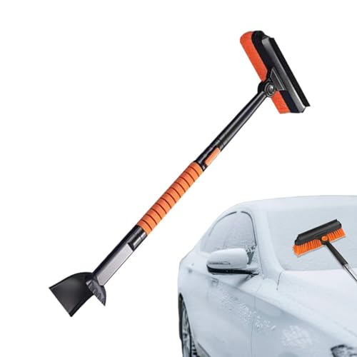 Grattoir à glace de voiture avec manche télescopique pour le givre matinal des SUV et camions