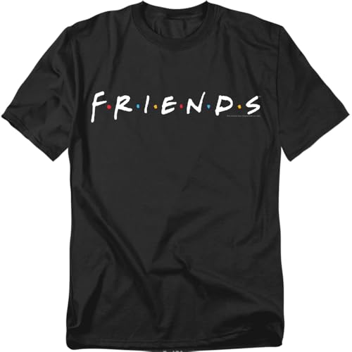 Popfunk Friends TV Show Logo Black T Shirt (Large)