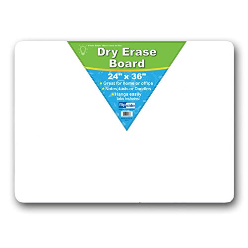 * Dry Erase Board 24 X 36 Flipside Lavagna cancellabile a secco, 61 x 91 cm