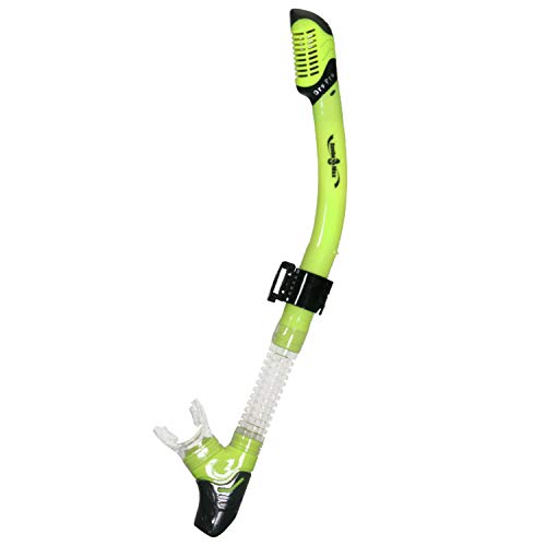 ScubaMax Seal-Dry PRO 3 Snorkel - Neon Yellow/Clear