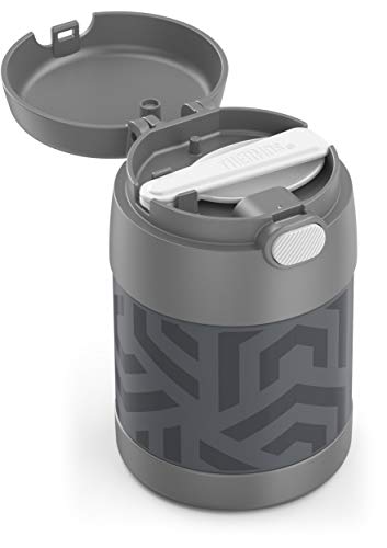 Image of Thermos Funtainer 10 Ounce Food Jar, Grey and Aqua Waves
