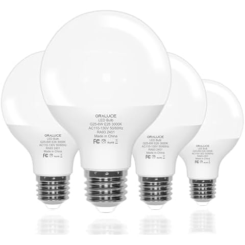 ORALUCE G25 LED Globe Light Bulbs Cover