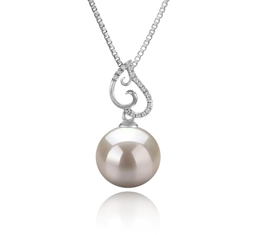 Belinda White 10-11mm AAAA Quality Freshwater 925 Sterling Silver Cultured Pearl Pendant For Women