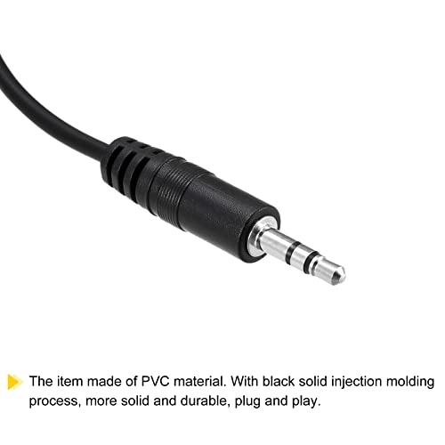 MECCANIXITY Cable Jack 3.5mm macho a cable abierto 0.30 m x2 miniatura 4