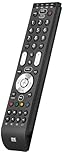 One For All Essence 4 Universal Remote Control - Operates 4 devices (TV Freeview Blu-ray and Audio) – Learning feature - Works with all brands - Black -URC7140