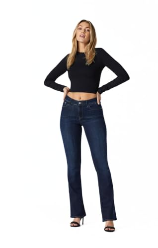 Jean Mavi Molly fini le denim rigide avec la toile supersoft extensible 30W 32L