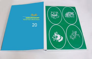 Książka tatuażu Airbrush z szablonami typ 20