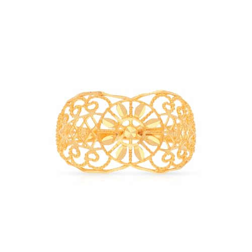 Malabar Gold & Diamonds Gold Ring for Women 22 K | Gold Ring for Women 22k Gold Pure | 22 Kt (916) BIS Hallmark Certified Pure Gold Ring for Birthday, Engagement, Anniversary &... - Image 4