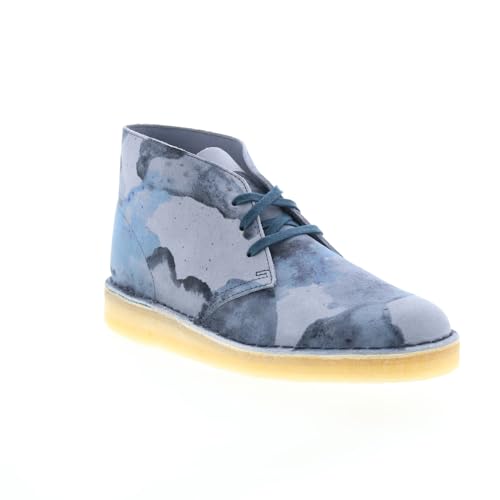 Clarks Men's Desert Coal Boot (Blue Camouflage, numeric_13)