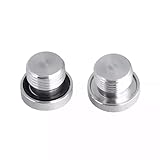 304 316 Stainless Steel Metric Male Thread Hex Socket ED End Cap Rubber Sealing Ring Flange Pipe Fitting(304SS,M33x1.5) Plumbing Fittings