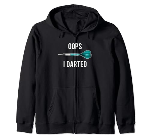Oops I Darted Shirt: Camiseta de dardos - Camiseta para amantes de los dardos Sudadera con Capucha