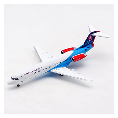 Avion miniature Fokker 100 Om-BYB slovaque en alliage 1/200 avec train d'atterrissage