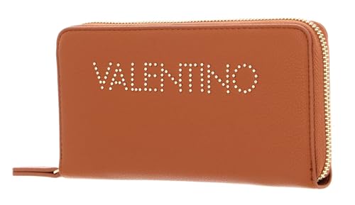 Valentino Porte-Monnaie Pie en Cuir Marron Clair élégant