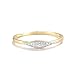 Santuzza 10K Yellow Solid Gold Marquise Shape Ring Genuine Diamond Dainty Ring for Women (6)