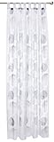 Diseño: moderno en el patrón y en el color gris/plata, esta bufanda de jacquard teñida a mano es adecuada tanto para interiores modernos como clásicos. Ya sea moderna o convencional, esta bufanda con 8 trabillas y cinta fruncidora adicional se adapta a todos los estilos