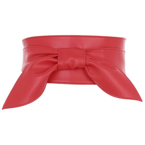 Allegra K Womens Plus Size Obi Belts, Bowknot Self-Tie Wrap Around Wide Sash Waistband Belt for Dresses