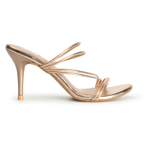 Image of ELLE Women Round toe Stiletto Heel Slip-On Sandal