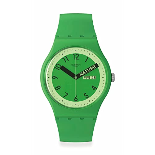 Swatch SO29G704 montre New Gent Bio boîtier biosourcé vert écoresponsable