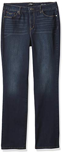 NINE WEST Women's Gramercy Slim Straight Full Length Jean, Gibson, 6