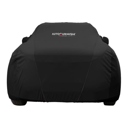 Image of Autofurnish Atom Black Skin-Fitted Car Body Cover Compatible with Skoda Kylaq 2024 - Atom Black