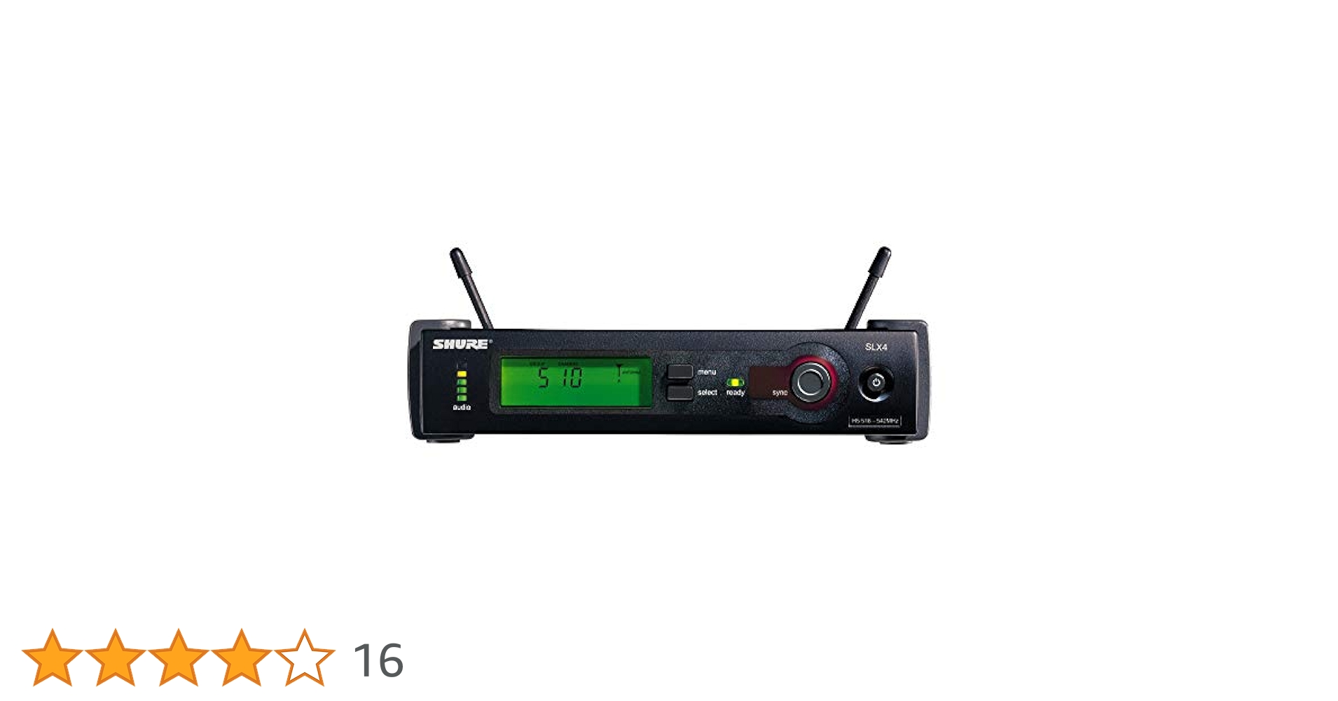 SHURE SLX4 ワイヤレスレシーバー Shure SLX4 Wireless Receiver L4 638-662 MHz — retail.era
