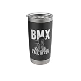 BMX PEDAL HARD, BREATHE EASY FALL OFTEN BMX Bike Retro Stainless Steel Insulated Tumbler