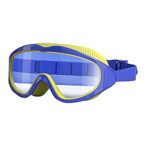 Piceioep Gafas de natación con marco grande para niños, antivaho, ajustables, impermeables, para exteriores, duraderas