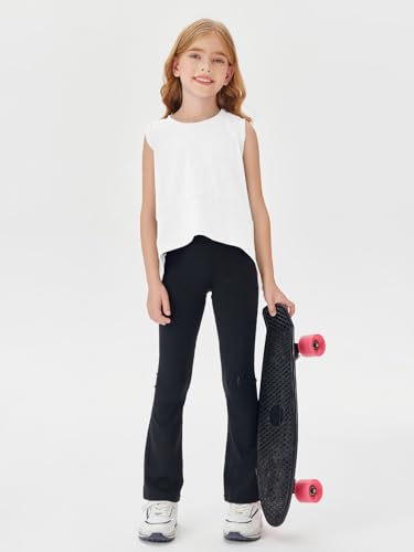 Haloumoning Girls Athletic Tank Top Kids Summer Cute Crop Tops Workout Yoga Sports Shirt 5-14 Years4