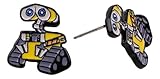 Wall E Robot Cartoon Character Metal Enamel Stud Earrings